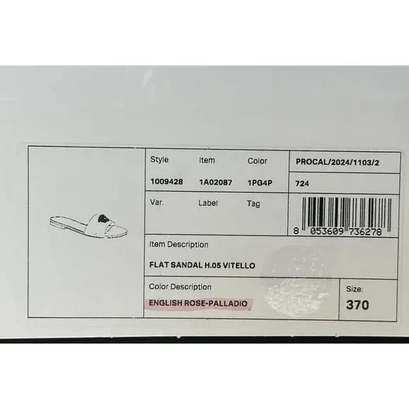 VERSACE Medusa Women's Rose Sandals 7 US (37 Euro) 1009428 Spain NIB $850 - Picture 13 of 13